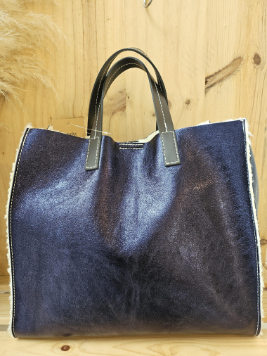 Wholesaler Mogano - reversible 2 in 1 shiny leather bag