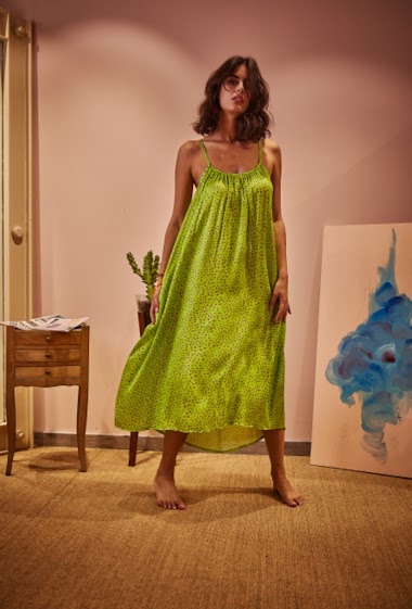 Wholesaler CORNER by MOMENT - Dot print satin dress