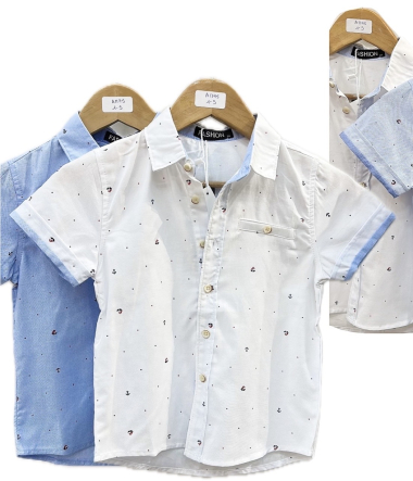 Wholesaler Mon Ami - Boy's printed shirt