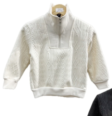 Großhändler Mon Ami - Trichterhals-Sweatshirt für Mädchen