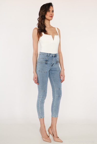 Wholesaler Monday Premium - Jeans with studs
