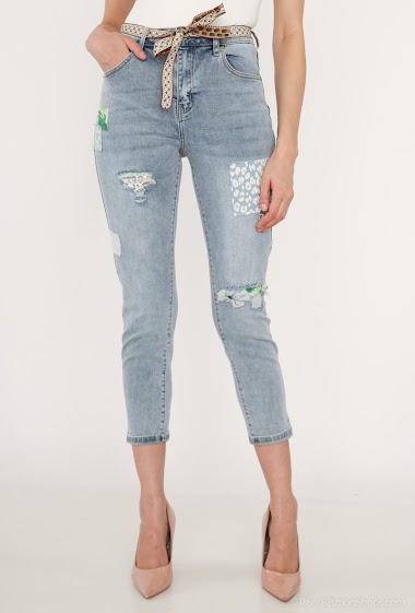 Wholesaler Monday Premium - Jeans with patch