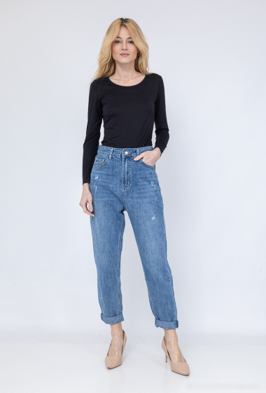 Wholesaler Monday Premium - High-waisted mom fit jeans