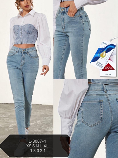 Großhändler Monday Premium - Slim-Jeans mit hohem Bund
