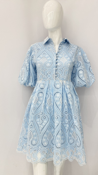 Wholesaler Moocci - ENGLISH EMBROIDERY DRESSES