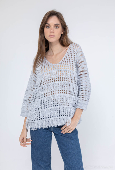 Wholesaler Mooya - Fringed lurex blouse