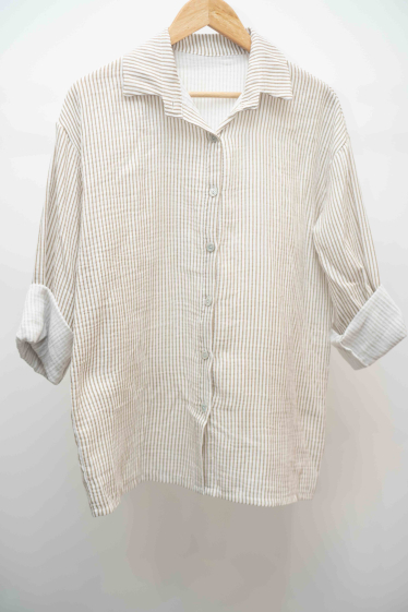 Wholesaler Mooya - Striped cotton shirt