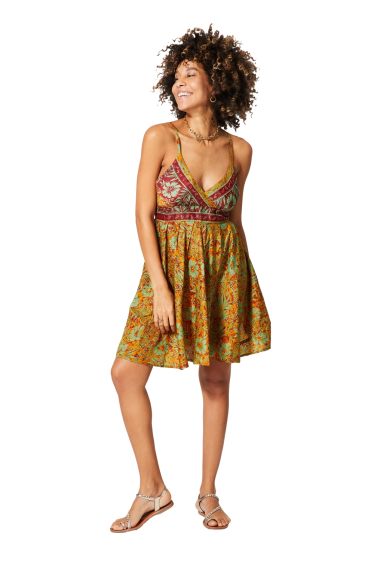 Wholesaler MOOYA INDIA - short dress with adjustable straps