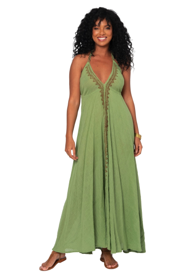 Wholesaler MOOYA INDIA - Backless dress with tie neckline at the back