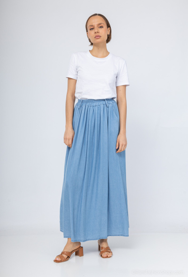 Wholesaler Mooya - Long flowing skirt with elastic waist
