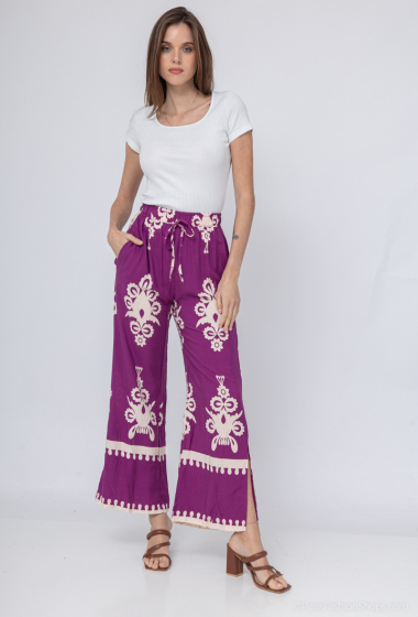 Wholesaler Mooya - Flowy printed pants with pockets