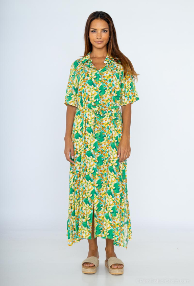Wholesaler Mooya - Floral printed shirt dress