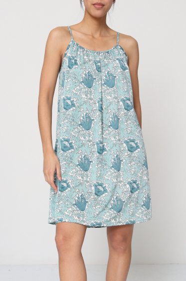 Wholesaler Elissa - short printed dress with thin straps