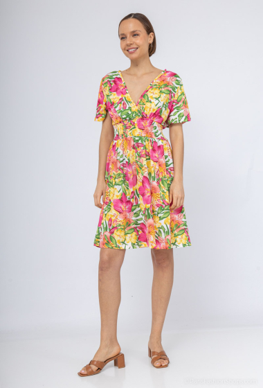 Wholesaler Elissa - Short swimsuit print dress