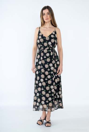 Wholesaler Mooya - Floral print dress with thin strap