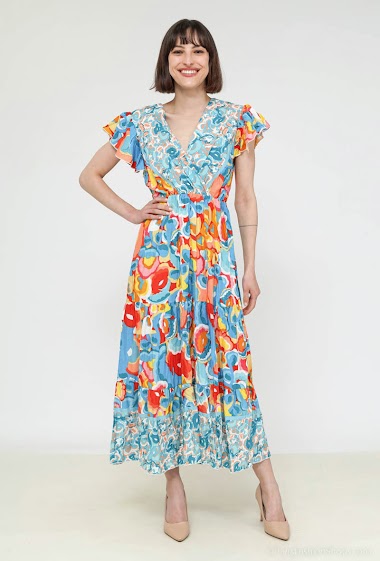 Wholesaler Mooya - Short sleeve printed dress