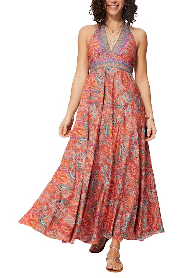 Wholesaler MOOYA INDIA - Maxi printed dress