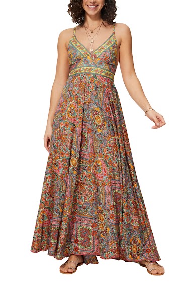 Wholesaler MOOYA INDIA - Printed maxi dress