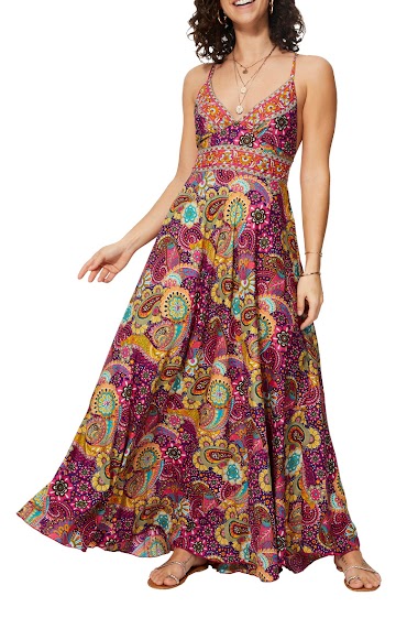 Wholesaler MOOYA INDIA - Printed maxi dress