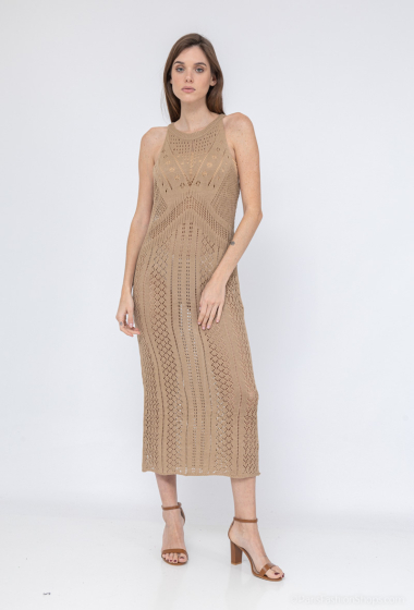 Wholesaler Mooya - Long knitted crochet dress