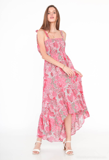 Wholesaler Mooya - Long printed dress with wide straps