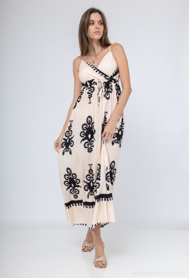 Wholesaler Mooya - Long printed dress with straps