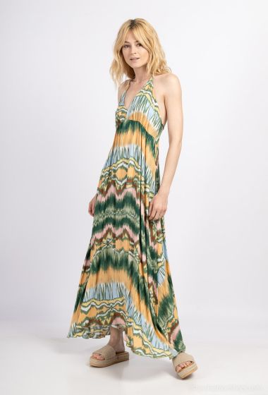 Wholesaler Mooya - Long backless printed dress