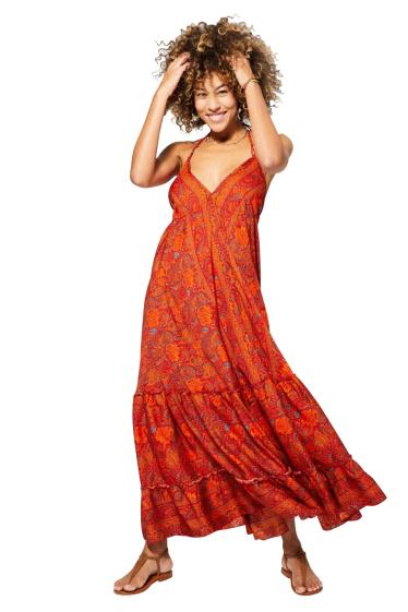 Grossiste MOOYA INDIA - Robe longue imprime