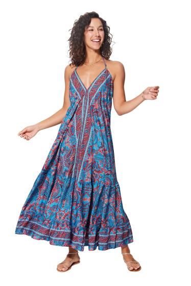 Grossiste MOOYA INDIA - robe longue imprime