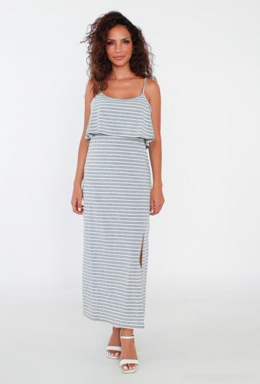 Wholesaler Mooya - Long striped dress with straps