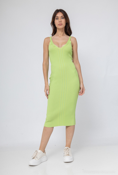 Wholesaler Mooya - Mid-length knit dress with straps