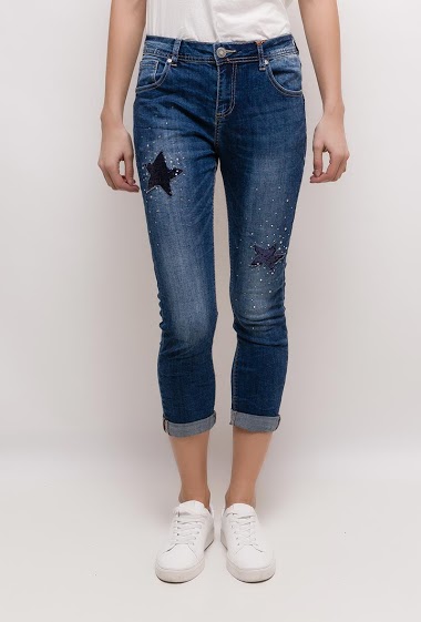 Wholesaler Mozzaar  Forever - Jeans con stars and strass