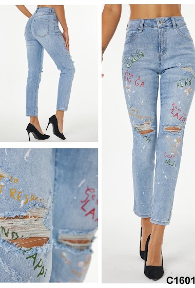 Wholesaler Mozzaar  Forever - Destroy  Jeans Pant