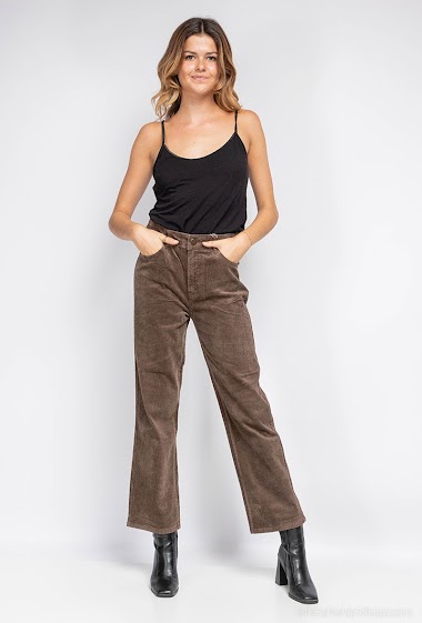 Wholesaler Mozzaar  Forever - Straight velvet pants