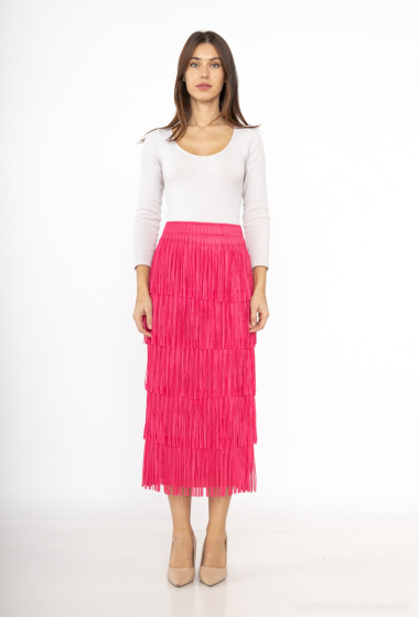 Wholesaler MOZZAAR FOREVER - Fringe skirt, long 85 cm