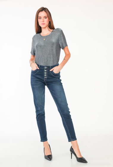 Grossiste MOZZAAR FOREVER - Pantalon jeans,  5 boutons