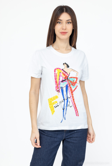 Wholesaler MOZZAAR FOREVER - Figurine Print T-Shirt