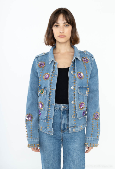 Stone denim store jacket