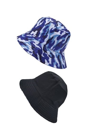 Grossiste M&P Accessoires - Bob chapeau réversible unisexe imprimé camouflage