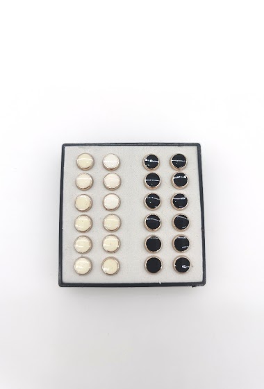 Wholesaler M&P Accessoires - Piercing earrings box of 12