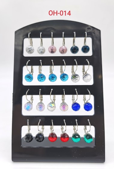 Wholesaler M&P Accessoires - 12 pair plate earrings
