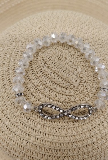 Grossiste M&P Accessoires - Bracelet élastique cristaux