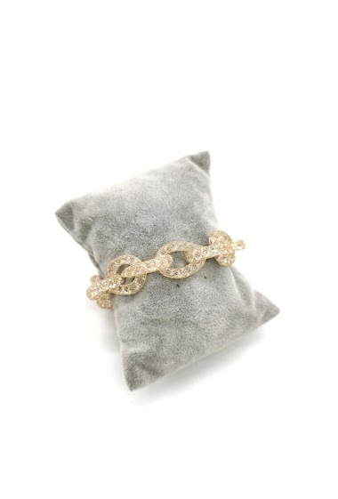 Grossiste M&P Accessoires - Bracelet en fil de cuivre et strass