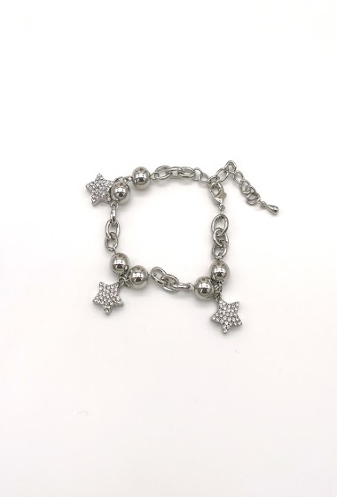 Grossiste M&P Accessoires - Bracelet avec charms étoiles
