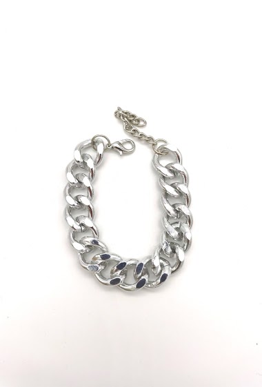 Wholesaler M&P Accessoires - Chunky mesh bracelet in fancy metal