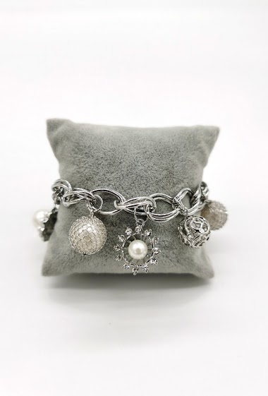 Großhändler M&P Accessoires - Mesh bracelet with charms
