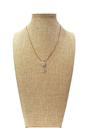 Wholesaler M&P Accessoires - Key pendant fancy metal necklace