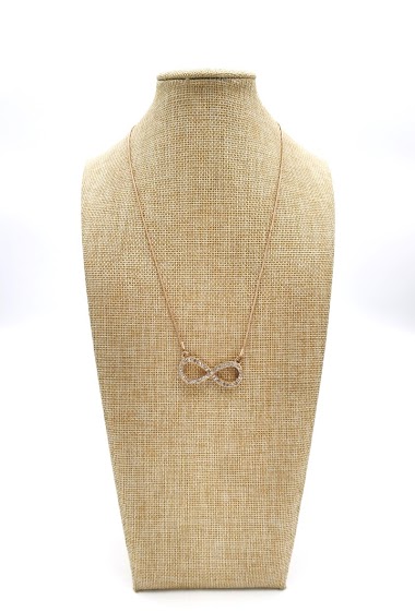 Wholesaler M&P Accessoires - Infinity sign fancy metal necklace