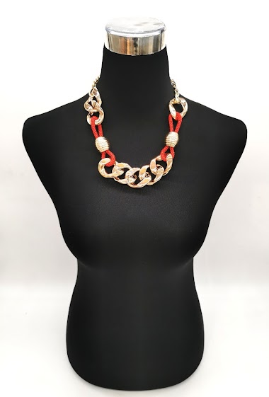 Wholesaler M&P Accessoires - Metal and PVC fancy necklace
