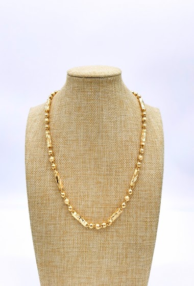 Wholesaler M&P Accessoires - Gold brass necklace